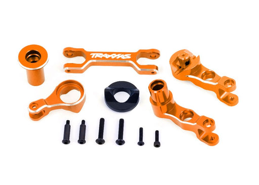 TRA7746-ORNG Traxxas Steering Bellcranks (L&R)/Draglink (6061-T6 AL Orange)