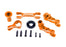 TRA7746-ORNG Traxxas Steering Bellcranks (L&R)/Draglink (6061-T6 AL Orange)