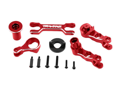 TRA7746-RED Traxxas Steering Bellcranks (L&R)/Draglink (6061-T6 AL Red)