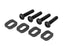 TRA7759-BLK Traxxas Washers, motor mount, steel (4)/ 4x18mm BCS (4)