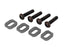 TRA7759-GRAY Traxxas Washers Motor Mount Aluminum (Gray) (4)/ 4X18MM BCS (4)