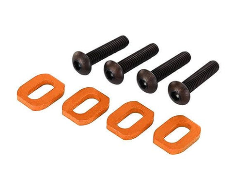 TRA7759-ORNG Traxxas Washers Motor Mount Aluminum (Orange) (4)/4X18MM BCS (4)