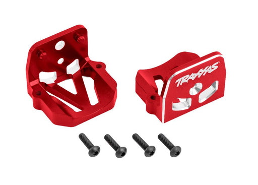 TRA7760-RED Traxxas Motor Mounts 6061-T6 Aluminum (Red) (Front & Rear)