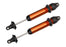 TRA7761T Traxxas X-Maxx GTX Assembled Shocks (Orange) (2)