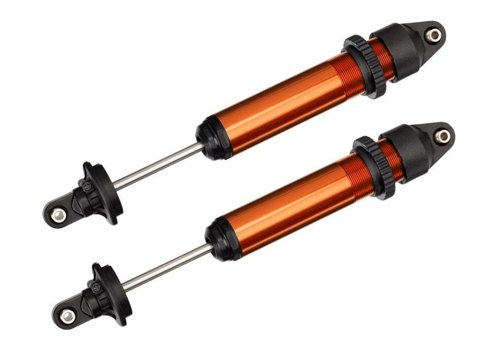 TRA7761T Traxxas X-Maxx GTX Assembled Shocks (Orange) (2)