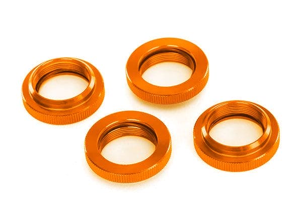 TRA7767-ORNG Traxxas Spring Retainer (Adjuster) Orng AL GTX Shocks(4)w/O-Ring