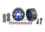 TRA7775X Traxxas Wheels, Wheelie Bar, 6061-T6 Aluminum (Blue) (2)