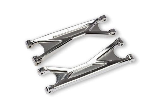 TRA7829-CHRM Traxxas Suspension arms, chrome, upper heavy duty (2)