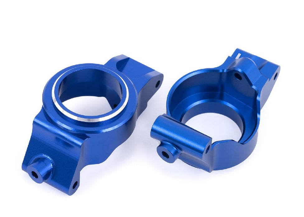 TRA7832-BLUE Traxxas Caster Blocks (C-Hubs) 6061-T6 Aluminum (Blue) L&R