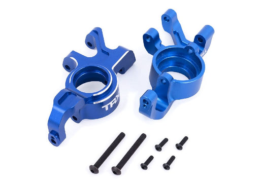 TRA7836-BLUE Traxxas Steering Blocks 6061-T6 Aluminum (Blue) Left & Right