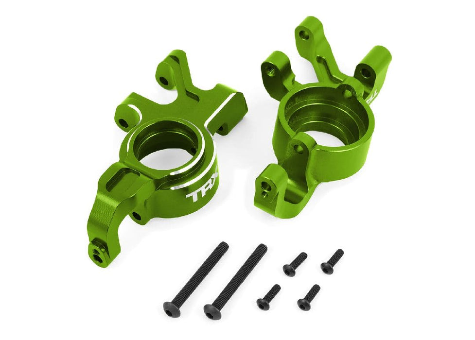 TRA7836-GRN Traxxas Steering Blocks 6061-T6 Aluminum (Green) Left & Right