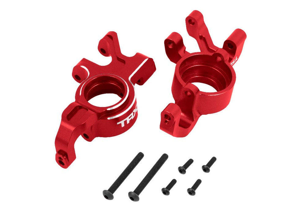 TRA7836-RED Traxxas Steering Blocks 6061-T6 Aluminum (Red) Left & Right