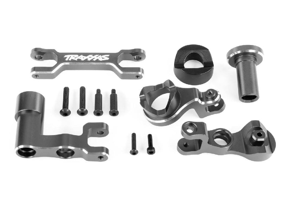 TRA7843-GRAY Traxxas Steering Bellcranks (L&R)/Draglink(6061-T6 AL Gray)(XRT)