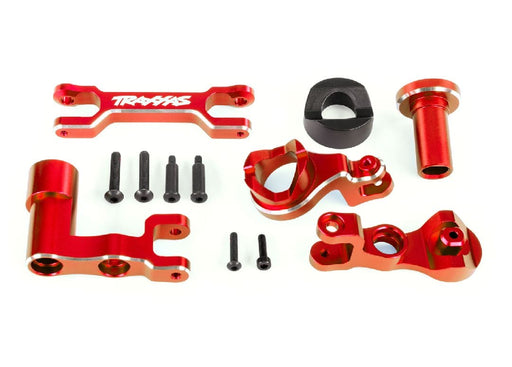TRA7843-RED Traxxas Steering Bellcranks (L&R)/Draglink (6061-T6 AL Red)(XRT)