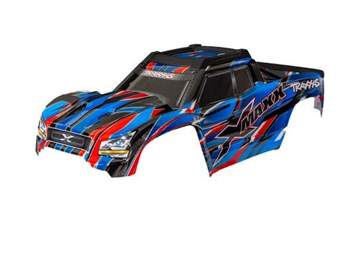 TRA7867-BLUE Traxxas Body, X-Maxx, blue (painted, decals applied)
