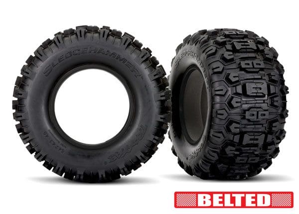TRA7870 Traxxas Tires, Sledgehammer? Belted