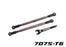 TRA7897-GRAY Traxxas Toe Links Front (Tubes Gray 7075-T6 Aluminum) (2)