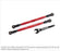 TRA7897R Toe links, front (TUBES red-anodized, 6061-T6 aluminum) (2) (for use with #7895 X-Maxx® WideMaxx® suspension kit)
