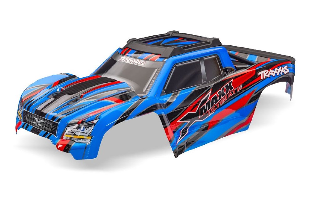 TRA7936-BLUE Traxxas Body, X-Maxx Ultimate, blue (painted, decals applied)