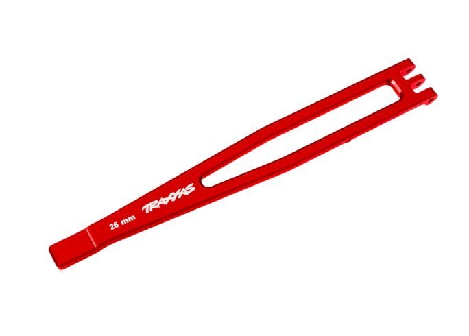 TRA8327-RED Traxxas Battery Hold Down Aluminum Red