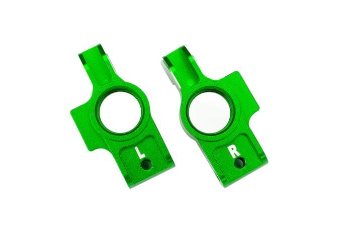 TRA8352X-GRN Traxxas Stub Axle Carriers Aluminum Green