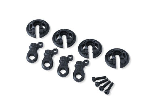 TRA8459-SLGRY Traxxas Lower Spring Retainers - Slate Gray (4) / 2.5x10 CS (4)