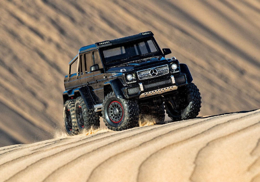 TRA88296-4BLACK Traxxas TRX-6 Mercedes Benz G63 AMG 6x6 clipless body - Black **SOLD SEPARATELY AND REQUIRED ORDER PART # TRA2970-3S**