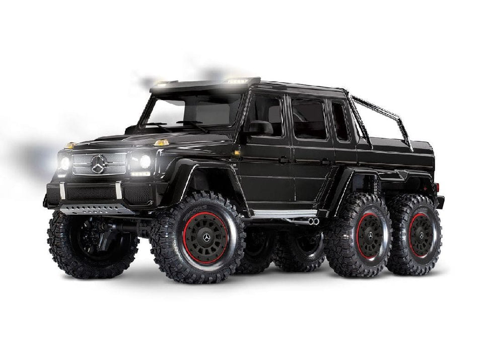 TRA88296-4BLACK Traxxas TRX-6 Mercedes Benz G63 AMG 6x6 clipless body - Black **SOLD SEPARATELY AND REQUIRED ORDER PART # TRA2970-3S**