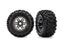 TRA8972-BLKCR Traxxas Maxx 2.8" Black Chrome Wheels & Sledgehammer Tires (2)