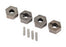 TRA9069 Traxxas Wheel hubs, 12mm hex (steel), extreme heavy duty (4)