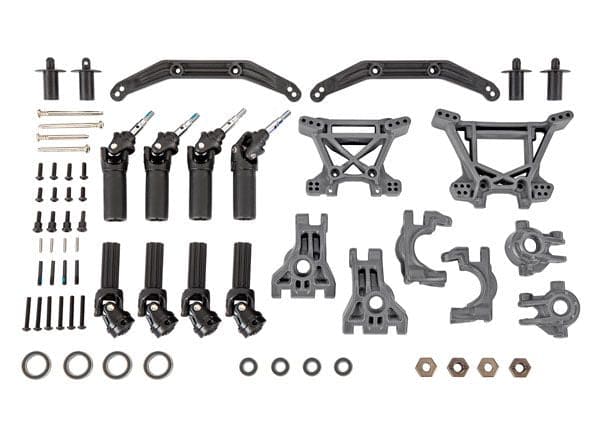 TRA9080-GRAY Traxxas Outer Driveline & Suspension Upgrade Kit-Heavy Du