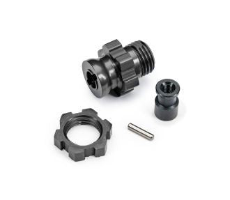 TRA9087-GRAY Traxxas Wheel hub, splined, 17mm, short (gray-anodized) (1)