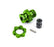 TRA9087-GRN Traxxas Wheel hub, splined, 17mm, short (green-anodized) (1)