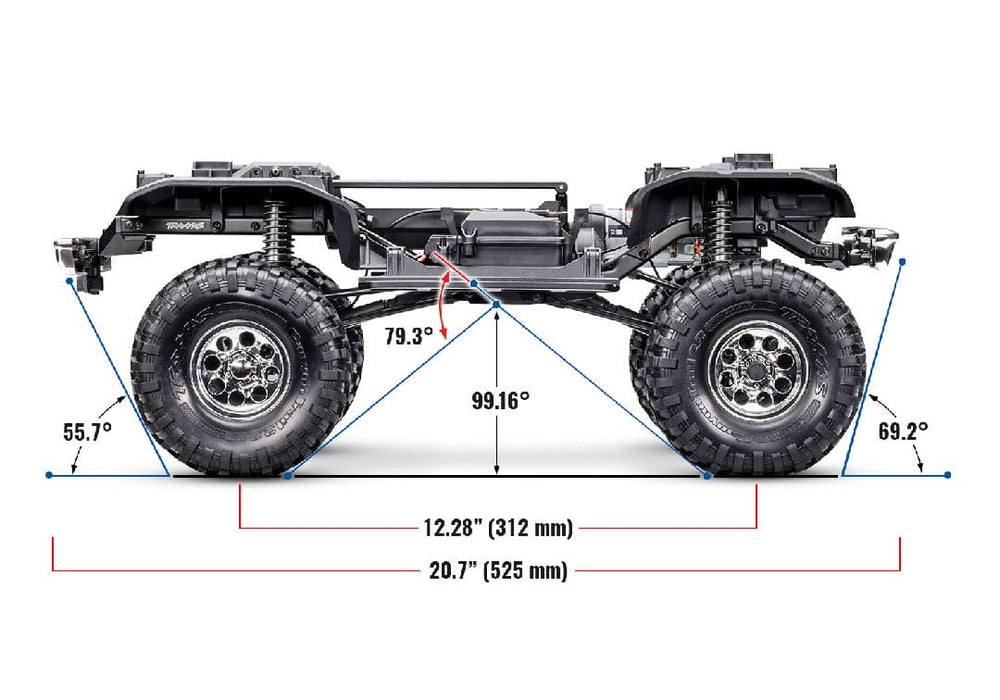 TRA92086-4BLACK Traxxas TRX-4 1972 K5 Blazer High Trail - Black *YOU will need this part # TRA2992 to run this truck