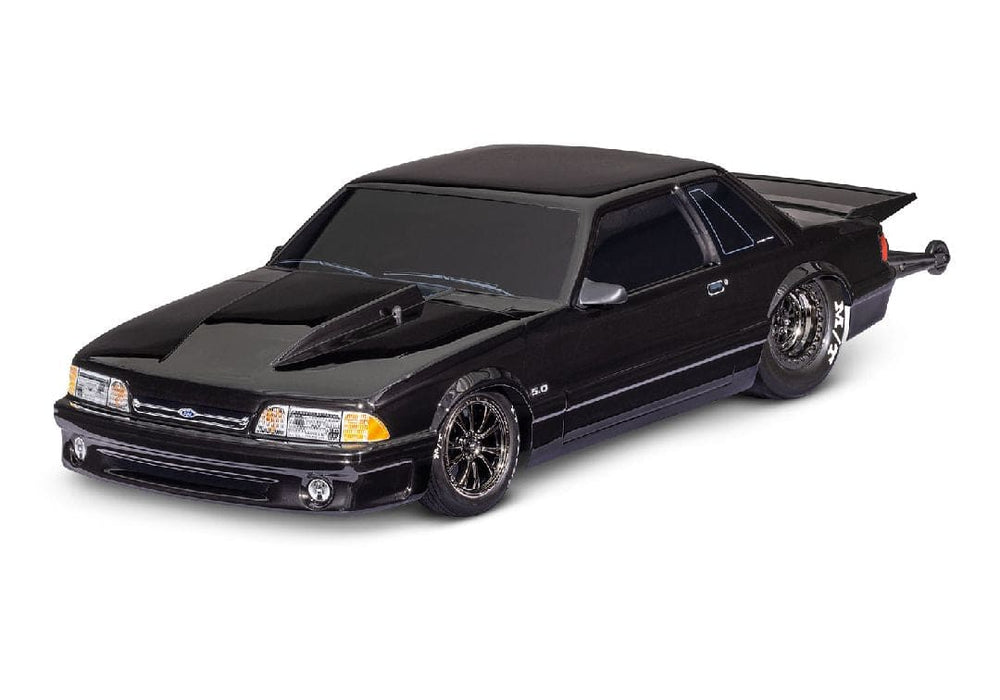 TRA94346-74BLACK Traxxas Ford Mustang 5.0 Drag Slash Extreme Heavy Duty - Black **Sold Separately you will need TRA2970-3S to run this