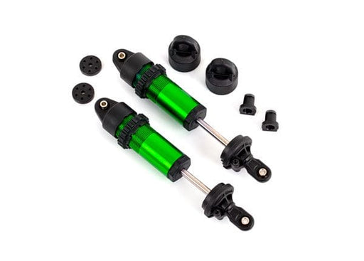 TRA9660-GRN Traxxas Shocks, GT-Maxx, alum, assembled w/o springs (2)(Green)