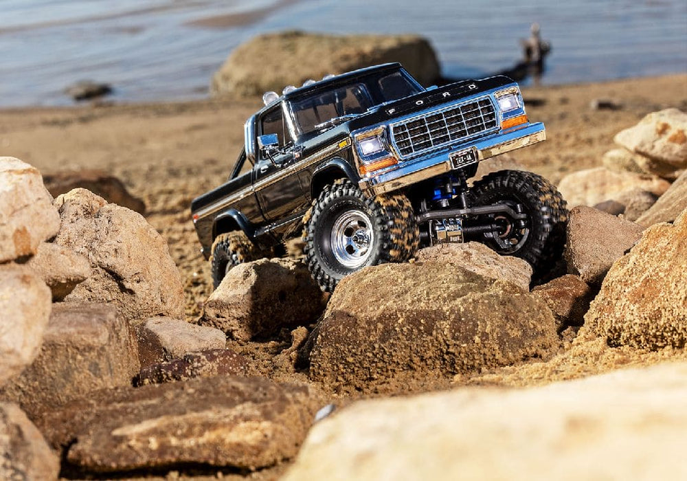 TRA97044-1BLACK Traxxas 1/18 TRX-4M High Trail 79 F150 Truck - Black (Sold Separately extra battery please ORDER #TRA2821)