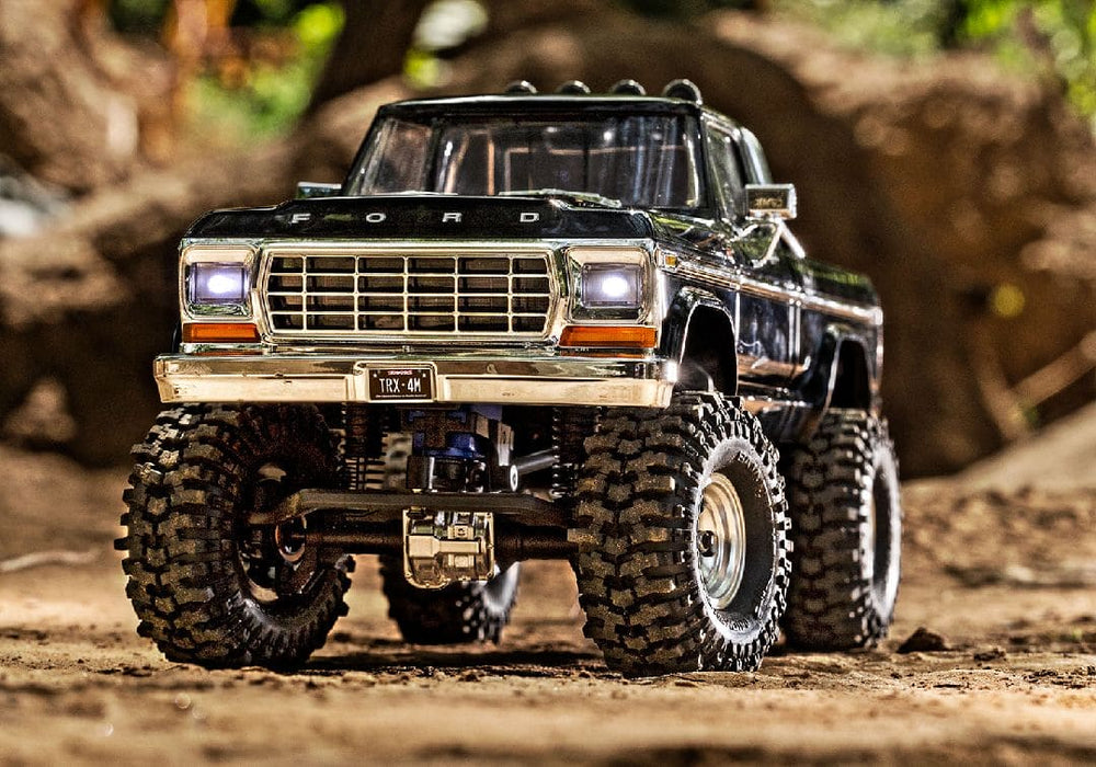 TRA97044-1BLACK Traxxas 1/18 TRX-4M High Trail 79 F150 Truck - Black (Sold Separately extra battery please ORDER #TRA2821)