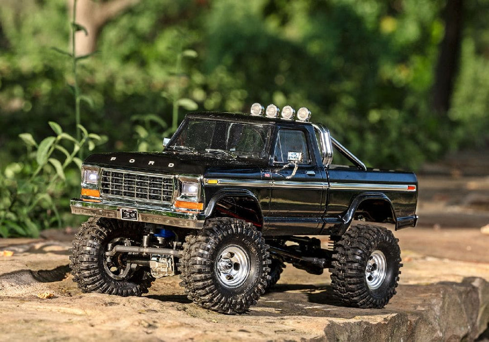 TRA97044-1BLACK Traxxas 1/18 TRX-4M High Trail 79 F150 Truck - Black (Sold Separately extra battery please ORDER #TRA2821)