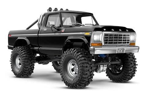 TRA97044-1BLACK Traxxas 1/18 TRX-4M High Trail 79 F150 Truck - Black (Sold Separately extra battery please ORDER #TRA2821)