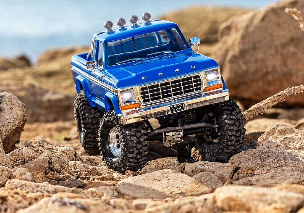 TRA97044-1BLUE Traxxas 1/18 TRX-4M High Trail 79 F150 Truck - Blue (Sold Separately extra battery please ORDER #TRA2821)