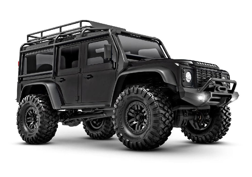 TRA97054-1BLACK Traxxas 1/18 TRX-4M Land Rover Defender 4x4 RTR - Black (Sold Separately extra battery please ORDER #TRA2821)