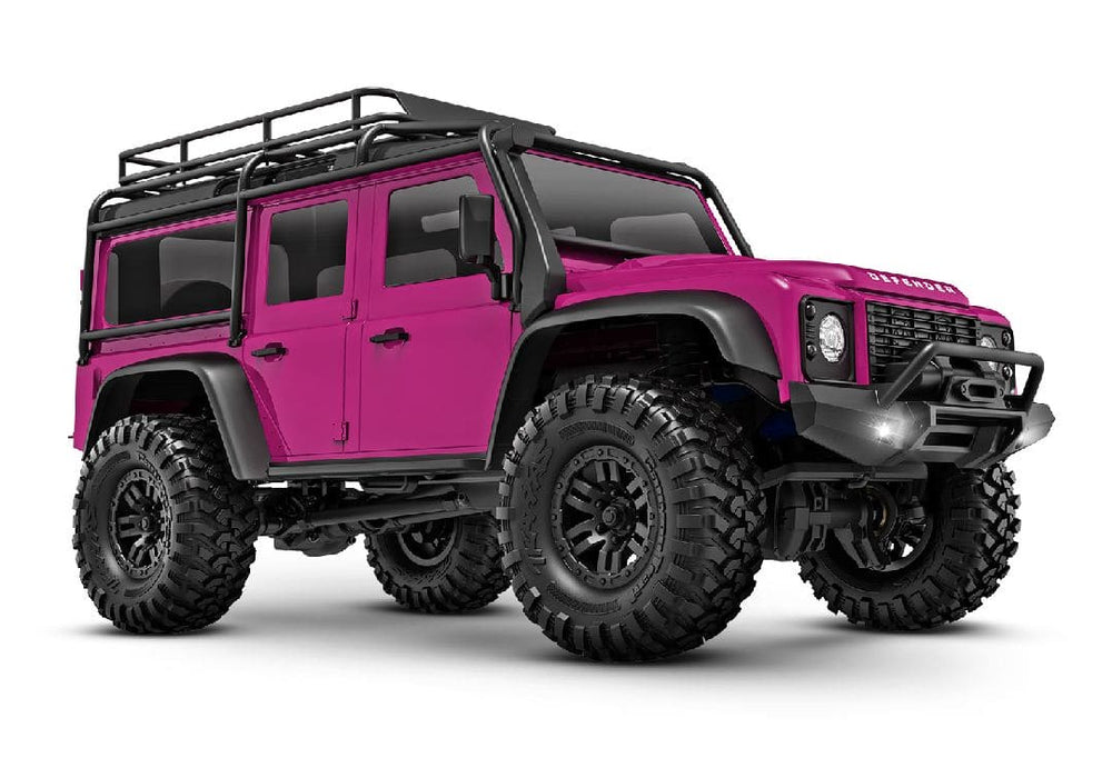 TRA97054-1PINK Traxxas 1/18 TRX-4M Land Rover Defender 4x4 RTR - Pink (Sold Separately extra battery please ORDER #TRA2821)