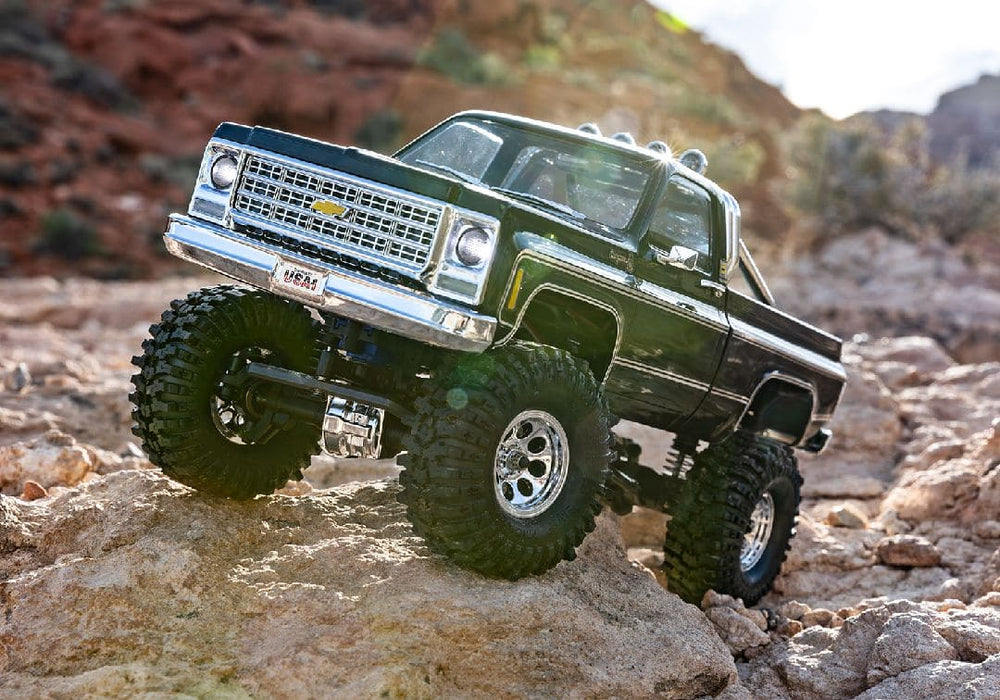 TRA97064-1BLACK Traxxas 1/18 TRX-4M Chevrolet K10 High Trail Truck - Black  (Sold Separately extra battery please ORDER #TRA2821)