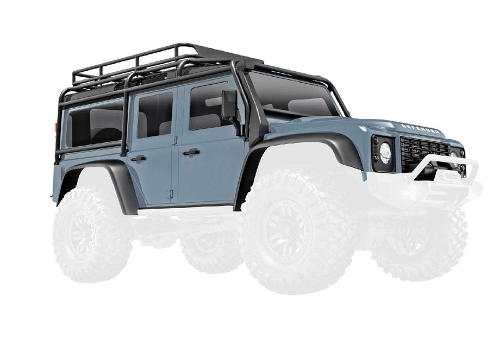 TRA9712-BGRY Traxxas Body, Land Rover Defender, complete, light blue