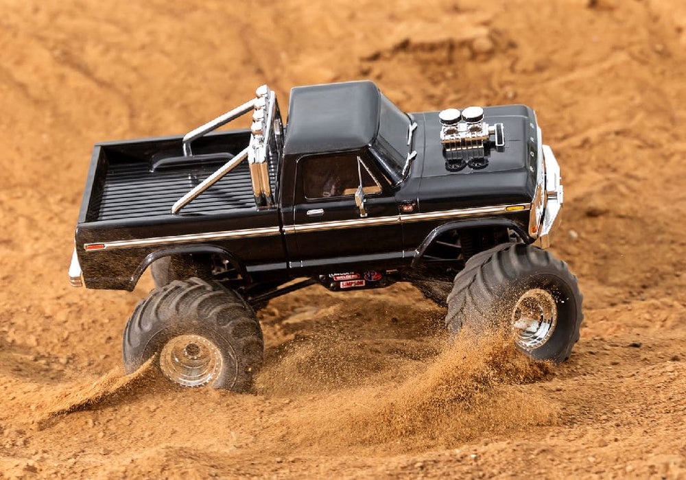 TRA98044-1BLACK Traxxas TRX-4MT F150 Monster Truck - Black (Sold Separately extra battery please ORDER #TRA2821)