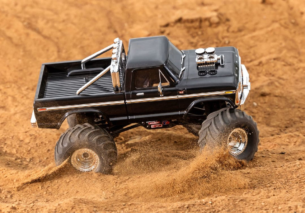 TRA98044-1BLACK Traxxas TRX-4MT F150 Monster Truck - Black*FOR THIS TRUCK THE EXTRA BATTERY PART NUMBER IS TRA2821 ***if you order from this promotion it is final sale