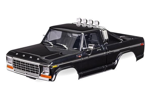 TRA9812-BLACK Traxxas Body, Ford F-150 Truck (1979), complete, black