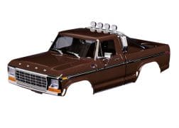 TRA9812-BROWN Traxxas Body, Ford F-150 Truck (1979), complete, brown