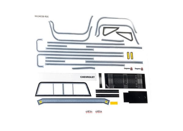TRA9898 Traxxas Decals, 1/18 TRX-4M Chevrolet K10 Monster Truck (1979)